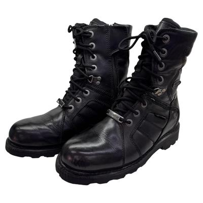 Harley-Davidson Men’s Black Leather Motorcycle Boots Size 9