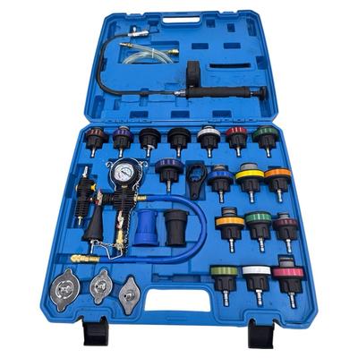 28PCS Radiator Pressure Tester Kit Cooling System Leak Detector Pump Adapter Set Universal 