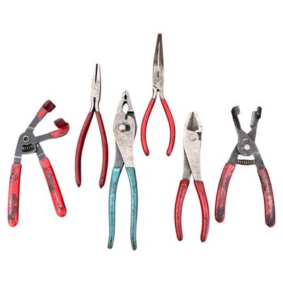 Vintage Pliers Tool Lot Snap-on Blue-Point USA Made 