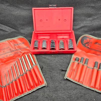 Snap-On & AST Punch & Stud Remover Kit Lot