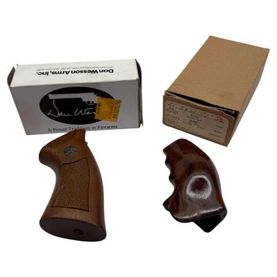 Dan Wesson Wood Grip with Medallion + S&W J Frame Square Butt Cocobolo Grips