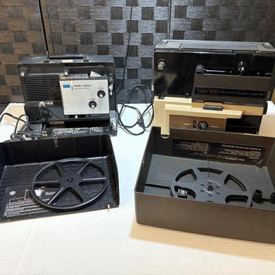 Easi-Load Super Eight and Kodak M110 Instamatic Movie Projectors