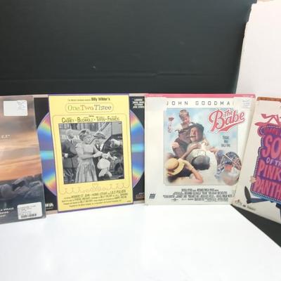 3 New Laser Discs One Opened : Free Willy, The Babe,Son Of Pink Panther - 1,2,3