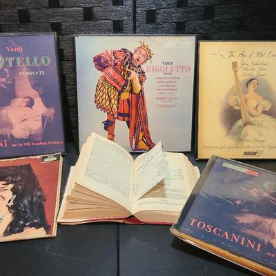 Italian Opera Lot -- Verdi, Bel Canto, Rossini - Berganza And Sutherland - Plus Opera Book