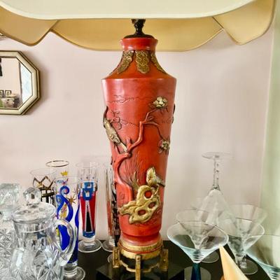 Cinnabar lamp
