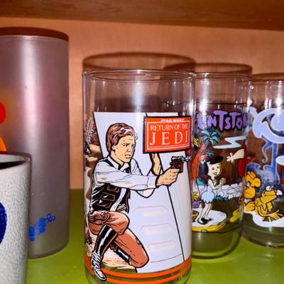 Vintage, Burger King Glasses. Flintstones, Return of the Jedi