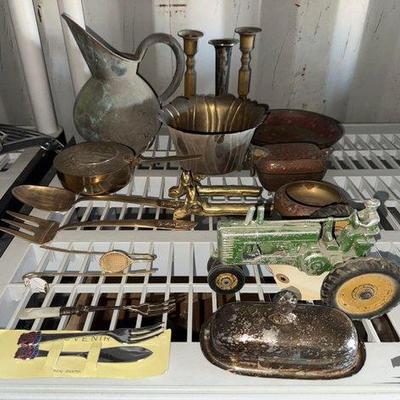 812 • brass decorations and silverware