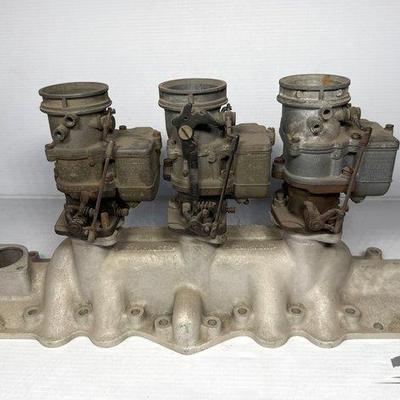 Sale Photo Thumbnail #118: 716 • offenhauser intake manifold and stromberg carburetors
