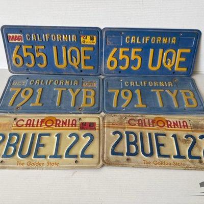Sale Photo Thumbnail #260: 9116 • 6 california license plates