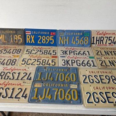 9118 • 18 california license plates