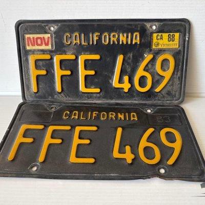 Sale Photo Thumbnail #252: 9100 • 1960s california license plates