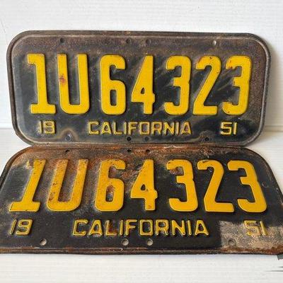 4102 • 1950s california license plates
