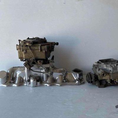 Sale Photo Thumbnail #136: 752 • edelbrock intake manifold & carburetors