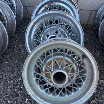 898 • (4) kelsey hayes 5 lug steel spoke wheels
