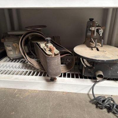 20020 • vulcan 4” belt & 6”disk sander and skil 16” scroll saw
