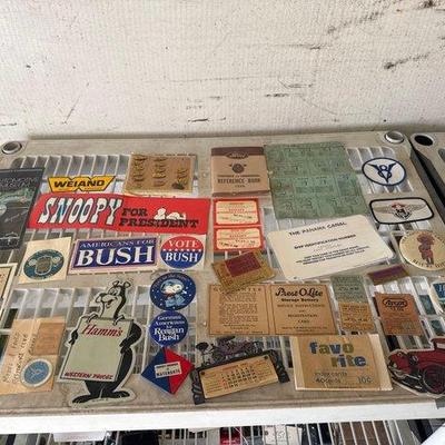 Sale Photo Thumbnail #268: 9502 • stickers, buttons, patches, pamphlets, and ticket stubs