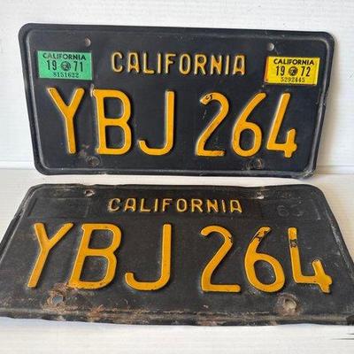 9096 • 1960s california license plates
