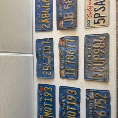 9528 • 9 license plates