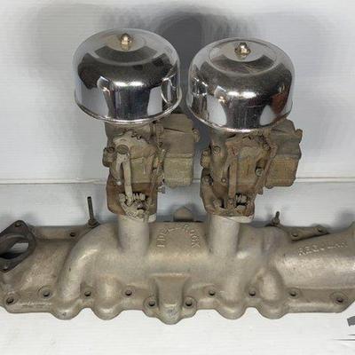 724 • edelbrock regular intake manifold and stromberg carburetors
