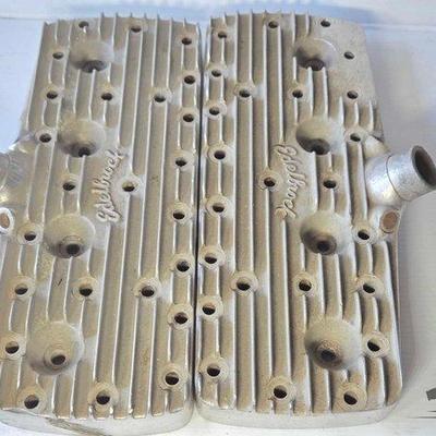 Sale Photo Thumbnail #64: 606 • (2) edelbrock ford flathead aluminum heads