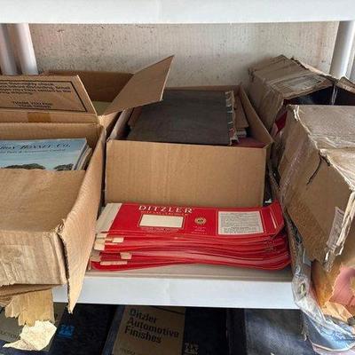 9070 • ditzler paint labels and car part books