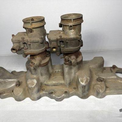 Sale Photo Thumbnail #121: 722 • intake manifold and stromberg carburetors