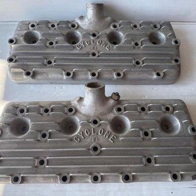 Sale Photo Thumbnail #59: 582 • (2) cyclone flathead aluminum heads