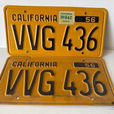 Sale Photo Thumbnail #254: 9104 • 1950s california license plates