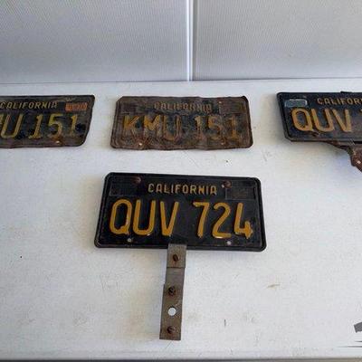 9522 • 4 license plates