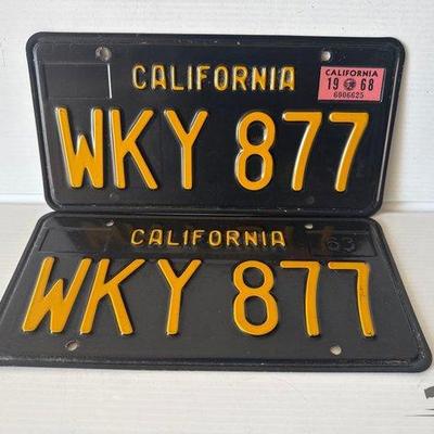 Sale Photo Thumbnail #248: 9092 • 1960s california license plates