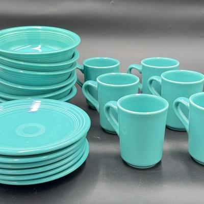 Six Piece Fiestaware Breakfast Set