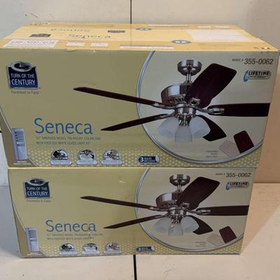 Pair of 52” Ceiling Fans - NEW