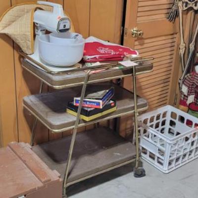 Sale Photo Thumbnail #141: 3 tier cart and Sunbeam Mixer