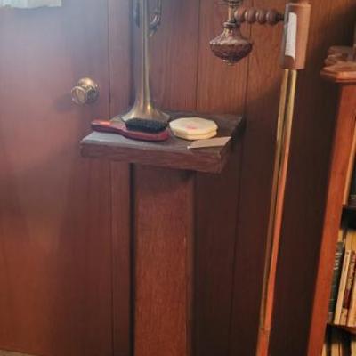 Sale Photo Thumbnail #52: Horn and Plant Stand