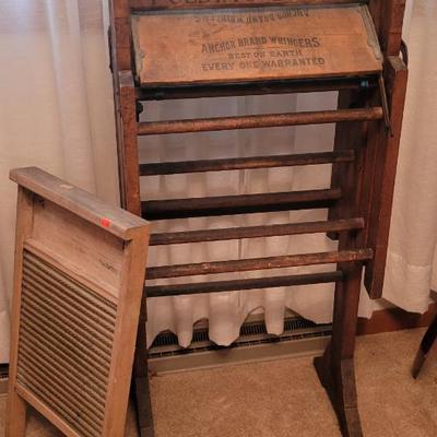 Sale Photo Thumbnail #32: Washboard and Folding Bench
