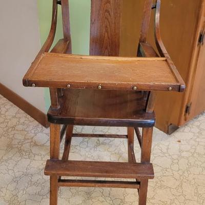 Sale Photo Thumbnail #46: Antique Highchair 