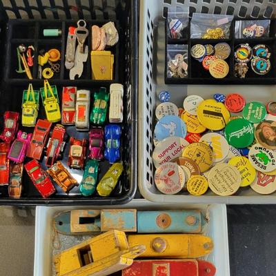 Sale Photo Thumbnail #191: Here comes the smalls! Redline Hot Wheels and Vtg Pins