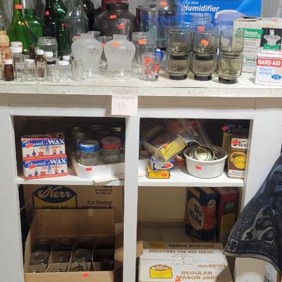 Sale Photo Thumbnail #119: Canning and. GLASSWARE 