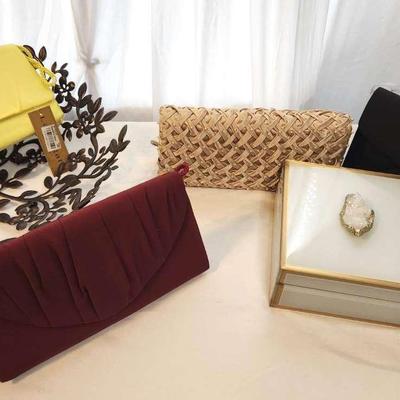 Clutches, Jewelry Trinket Box & Decorative Bowl - All Are New!