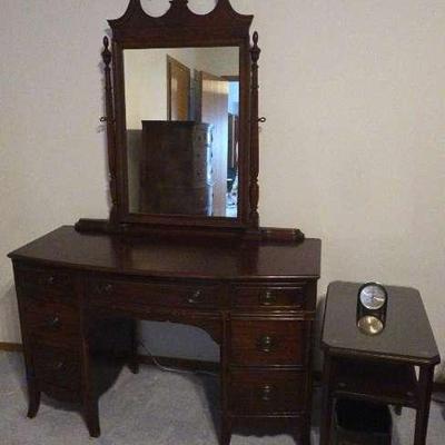 Vintage Vanity, Night Stand & Chest Of Drawers