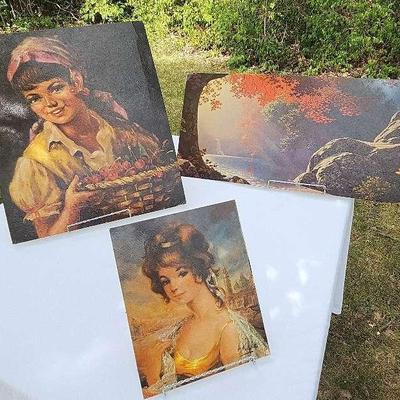 Vintage Portrait A. Makk "Lady Of Italy" Print, Eva Holusa Print Country Girl Bask
