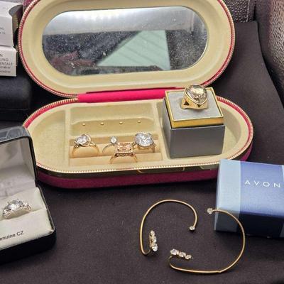 Rings, Wrap Around Earrings & Jewelry Box