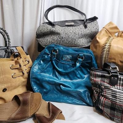 Shoulder Bags & Brand New Pair Of Ladies Sandles Size 10.5