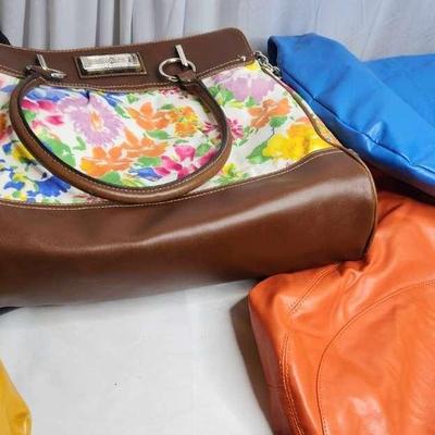 Four Purses & Two Clutches/Makeup Bags