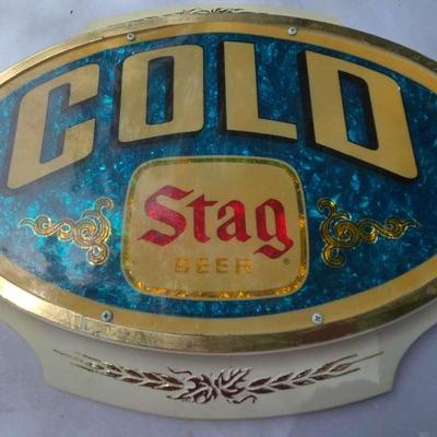Gold Stag Beer Sign