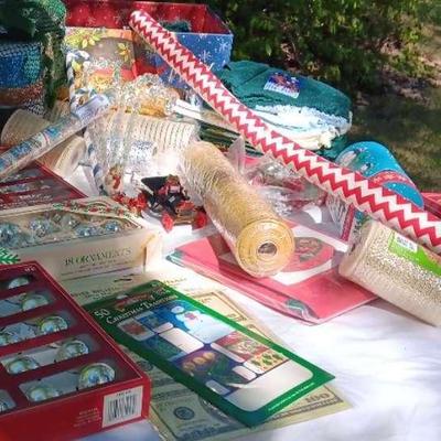 Wrapping Paper, Ribbons & More Holiday Items