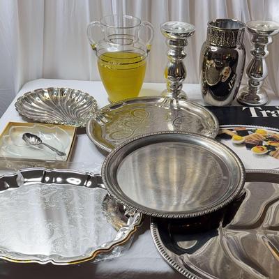 Silver Trays And Decor