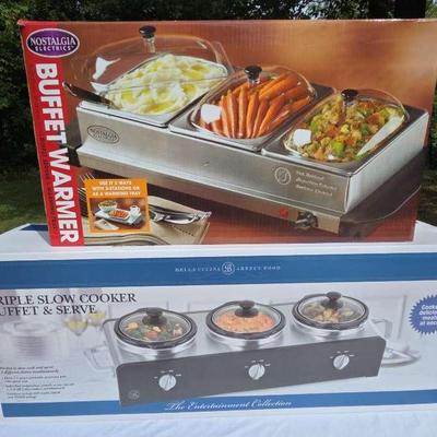 Triple Slow Cooker & Buffet Warmer