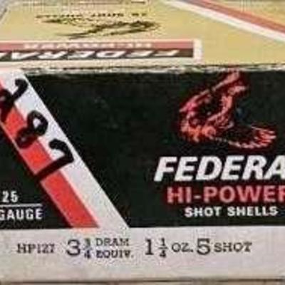 1 Box Federal 12 GA High Power Shot Shells