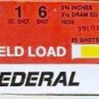 1 Box of Federal 20 GA Field Load